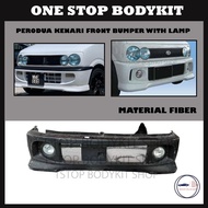 PERODUA KENARI FRONT BUMPER WITH LAMP (MOVE)FIBER(FIBERGLASS)SKIRT LIP BODYKIT