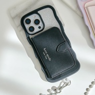 【kate spade】MagSafe迷你掀蓋包 時尚黑