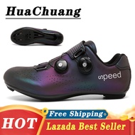 HUACHUANG 2021 New Cycling Shoes for Men and Women Road Mountain With Lock BIke Shoes Men Rubber Casual Bicycle Shoes for Men MTB SPD Cleats Shoes Cycling Shoes Mtb Sale Cycling Shoes Mtb Shimano