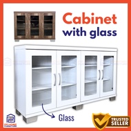 (𝗠𝗔𝗬 𝟭𝟱)(PP HOME Furniture) Display Cabinet with glass, almari hiasan, L154.5x87x37.5cm(SKU:PC848)