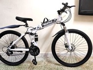 【全新抵買】26吋外賣單車/非二手單車/摺疊單車/代步成人單車/雙碟剎避震越野折疊單車 元朗交收