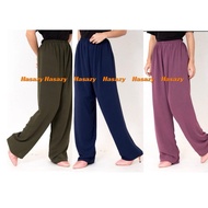 Seluar Wanita Muslimah Model Terkini CEY CREPE Full Getah Ironless With Pocket Pant