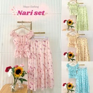 7days Clothing-Nari set Shirt + Long Skirt (With Lining)