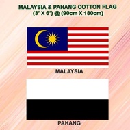 Bendera Malaysia  Cotton 3x6/ Bendera Pahang Cotton 3x6/Bendera Malaysia 2x4 Cotton/Bendera Cotton