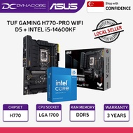 【DYNACORE BUNDLE】 ASUS TUF Gaming H770-PRO WIFI DDR5 Intel Motherboard with Intel i5-14600KF Process