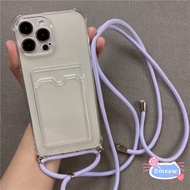 With Crossbody Lanyard Clear Phone Case For Samsung Galaxy A33 A73 A53 A23 M23 M53 M33 A03 Core A03S