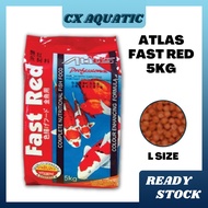 5kg Atlas Fast Red size L Complete Nutrition Fish food Koi