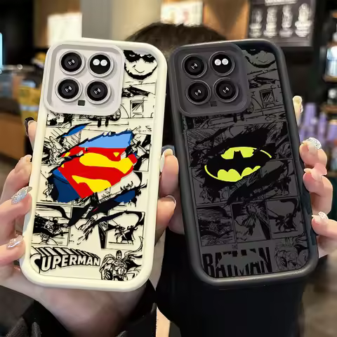 B-Batman S-Superman Phone Case For Xiaomi Mi POCO X8 X7 X6 X5 X4 X3 F8 F7 F6 F5 M8 M7 M6 Pro Max Ult