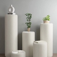 Display Pedestal folding paper booth display stand product support simple shopping mall exhibition d
