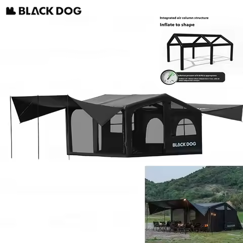 Naturehike BLACKDOG Automatic Inflatable Tent 210D Oxford Cloth 12cm Thick Air Column Large Tent Out