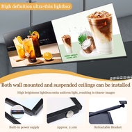 LED billboard display With telescopic boom hanging hanging Ordering Price List Menu Display Board