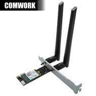 การ์ด WIFI 6E & BLUETOOTH 5.3 รุ่น AX5400Mbps INTEL AX210 PCIe X1 WIRELESS CONTROLLER NETWORKING CAR