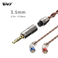 Cvj VS400 OFC Nâng Cấp cáp truyền âm thanh 2.5/3.5/4.4Mm/Loại-C Phích Cắm 400 Lõi Tai Nghe Kim Loại