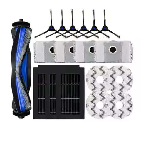 18Pcs Ultra Durable Accessories for Ecovacs T50 PRO Sweeper Accessories