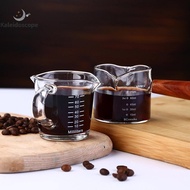 <H&Z<70/75ml Borosilicate Glass Measuring Cup With Double Spout And Closed Handle