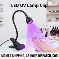 BEAUTY TOOLS Clip Nail Lamp 3W UV Light Dryer Flexible Desk For Gel Polish Nail Art 3 Color LED