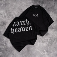 Fennel shirt] Oversize T-shirt Motif 666 ANARCHY HEABEN