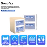 Sonofax Pre-printed Envelope Mailer Form Computer Form 9.5" x 11" 3PLY 2UP NCR Pay Slip Form/Salary 