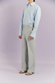 MAISON L BOMD - LIGHT GREY RAYON TROUSER