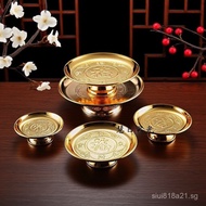 Thickened Lotus Alloy Offering Plate Fruit Plate Buddha Offering Plate Buddhist Supplies Offering Fr
