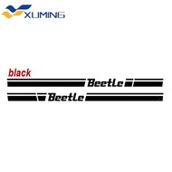 "พร้อมสต็อก》2ชิ้น Kk รถด้านข้างร่างกายตกแต่งสติ๊กเกอร์สำหรับ VK โฟล์คสวาเกน VW Beetle 2013-2017