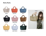  PUN PUN HAND BAG พร้อมส่ง - กระเป๋าถือ หนังสาน Premium PU ใส่iPadได้