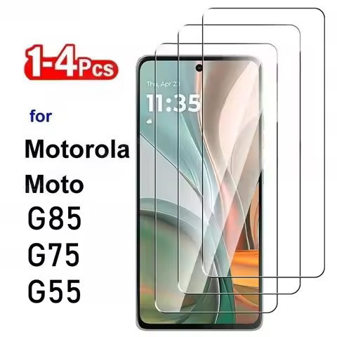 1-4Pcs Tempered Glass For Motorola Moto G85 G75 G55 5G Screen Protector Film HD Crystal 9H Protectiv