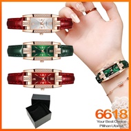 Jam Tangan Wanita Fashion Square Wanita Kuarza Jam Tangan Wanita Jam Tangan Tali Pinggang Fesyen Jam