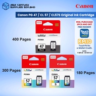 Canon PG-47 (15ML) CL-57 (13ML) CL-57s (8ML) Ink Cartridge Canon E410 E470 E4270 E4570 E3370 PG47 CL