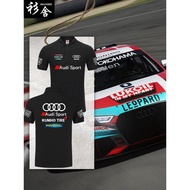 Audi audi audi World TCR Tour Car Fan Racing Suit POLO Shirt Men's Lapel Collar Short-Sleeved T-Shir