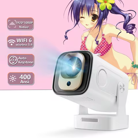 2025 HY260 PRO 1080P 1920x1080P Allwinner H713 Android 11 Projector 400ANSI Wifi6 BT5.4 Cinema Porta