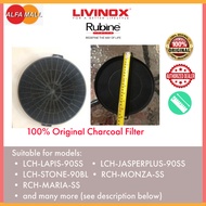 100% Original Charcoal Filter For Livinox / Rubine Cooker Hood LAPIS/JASPERPLUS/STONE/MONZA/MARIA/NE