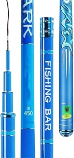 Fishing Rod, Carbon 37 Tone Powerful Ergonomics Handle High Hardness Lightweight Portable Telescopic