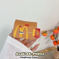 【Stock Ready】For Asaki AK-PODS3 Case Cute Cartoon Textile Crafts Earphone Case Casing Cover
