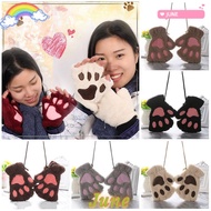 JUNE1 14Colors Gloves Girl Warm Fashion Fluffy Fingerless