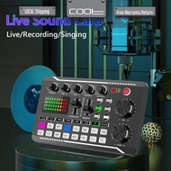 Soundcard F999 with BM800 Microphone Mikrofon Soundcard For Radio Braodcasting Singing Recording