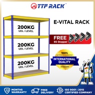 TTF Rack E-Vital Rack/ Boltless Rack Bomb Storeroom Kitchen Storage Shelf Organiser Warehouse Boltle