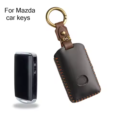 For Mazda CX-4, Atlas, CX-5, and Enclave—Genuine Leather Key Case / Premium Key Protector