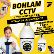 CCTV E27 Mini Nirkabel WiFi Camera Full HD Spy Cam Kamera Pengintai Pengawas Pemantau Keamanan Rumah