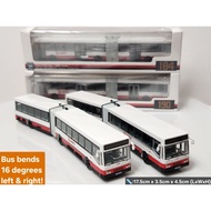 1:110 scale Singapore Bendy Bus model (Mercedes O405G MK.1) service 184/190