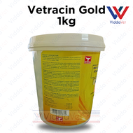 Vetracin Gold Soluble Powder 1kl Vetracin gold powder 1 kg  Viddavet Vetracin gold with probiotic