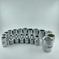 MATA Tekiro Socket Bit 8 - 32 mm 1/ 2 Inch 12PT Hand Socket Wrench Short Socket Wrench/ 8mm - 32mm T
