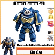 Empire Hammer Cat Elu Cat Collect model toys  Figure Dumb Cat Mecha Monster Hunter Figure Game Perip