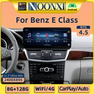 Android Player For Mercedes Benz E Class W212 C207 A207 NTG 4.5 Carplay 12.3 Inch 2K Screen DSP 360