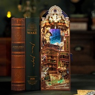 Tonecheer TQ134 Magical Library Book Nook Kit DIY 3D Wooden Puzzle Miniature House Decor Educational