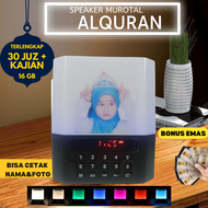 Speaker Murotal Alquran 30 Juz Portable Lengkap Radio Bluetooth Lampu Tidur LED Plus Remote