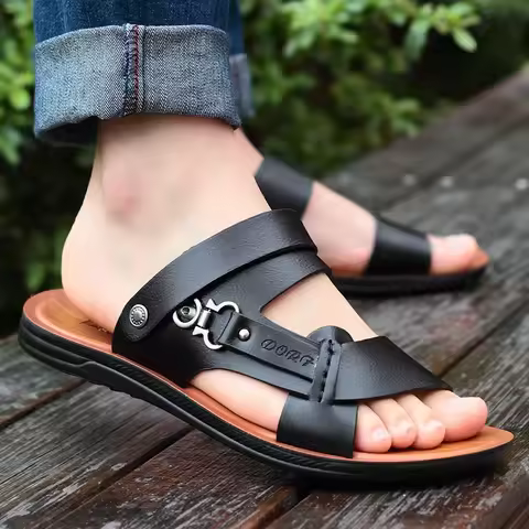 Men's Summer Men's Open-toed Sandals Fashion Trend Beach Shoes Slippers Men's Sandals Mens Sandals S