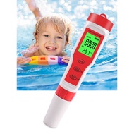 HILOSTA 4-in-1 Water Quality Tester Pen TDS/EC/pH/Temp 0-19999ppm 0-14.0pH for Aquarium/Pool/Lab, Po