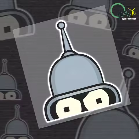Bender-Face-Futurama's Sticker Cartoon Vinyl for Cars Trucks Laptops