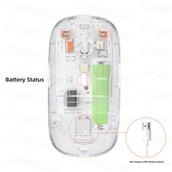 Chuột không dây trong suốt Bluetooth 2.4Ghz Receiver quang học điều chỉnh được chuột Type-C sạc im l
